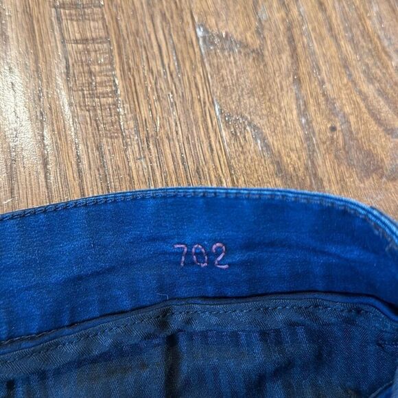 Serge Blanco Francais 702 navy slim chino pants size 28 - Picture 6 of 14